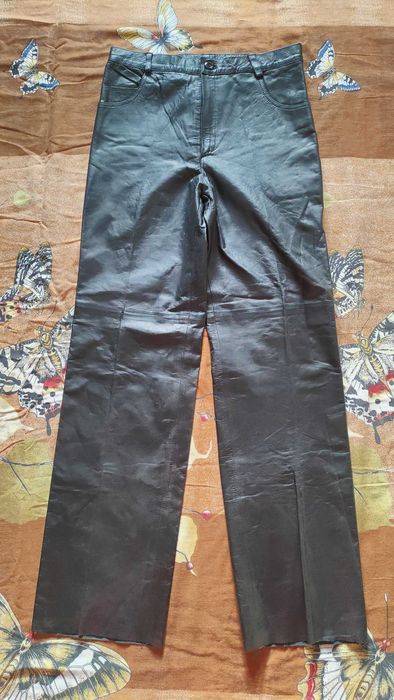 Vand pantaloni din piele naturala pentru barbati, masura 48-50