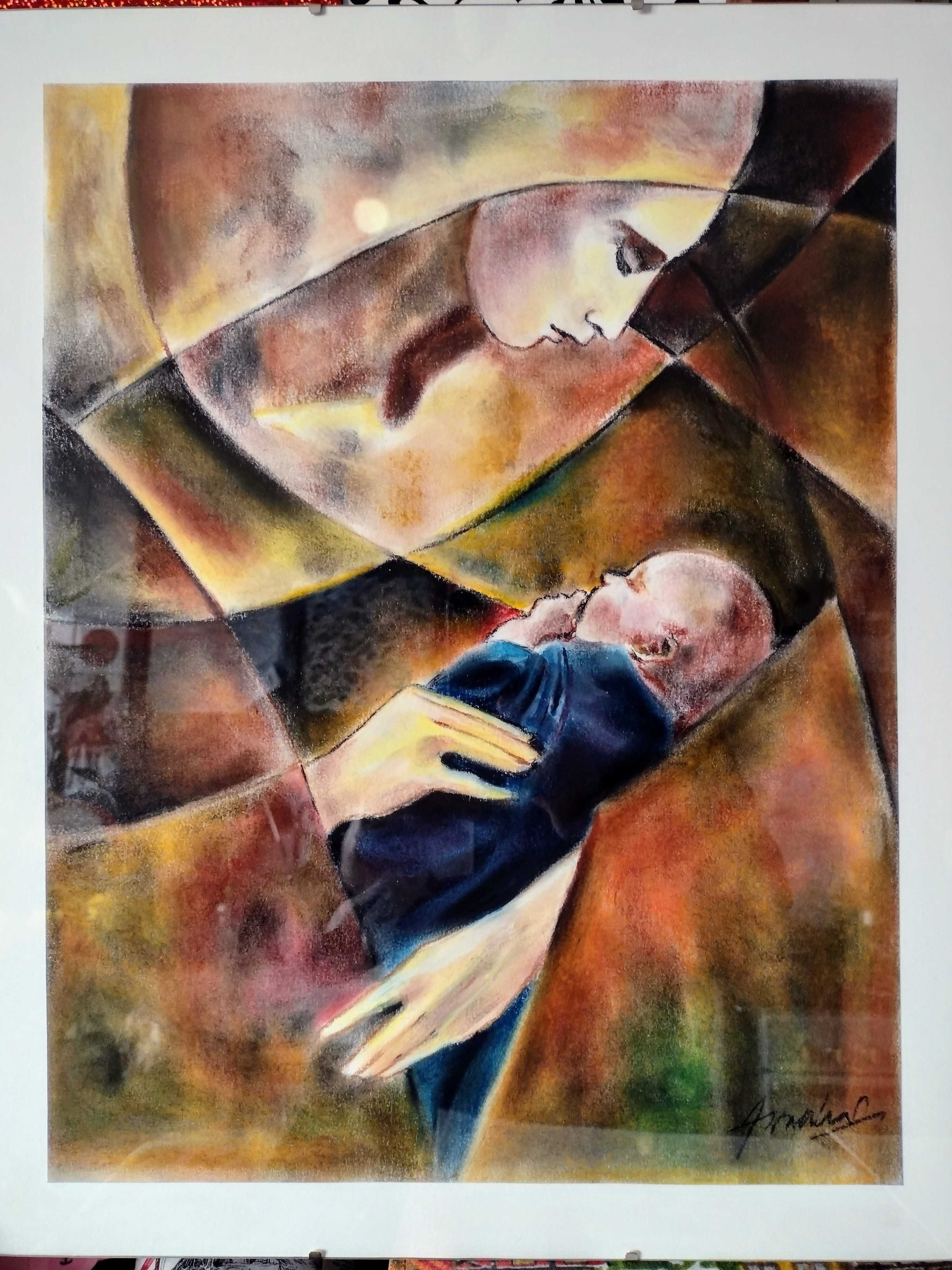 Tablou pastel "The birth"