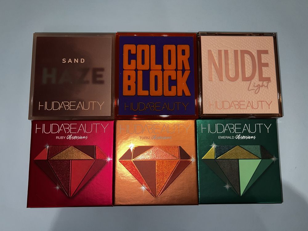 Палитри Huda,Natasha Denona,Charlotte Tilbury,ABH,Kylie,Too faced и др