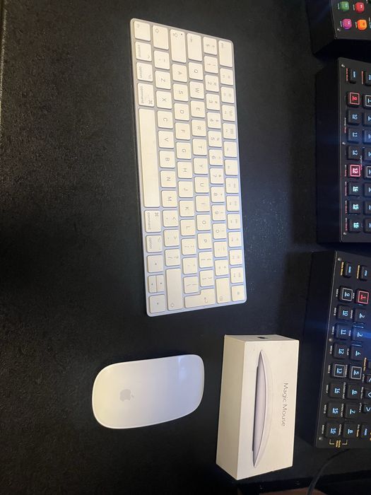 Tastatura wireless Apple Keyboard si Magic Mouse Apple