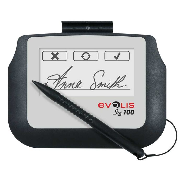 Нов Графичен PEN таблет за подпис Evolis Sig100 с писалка/USB кабел