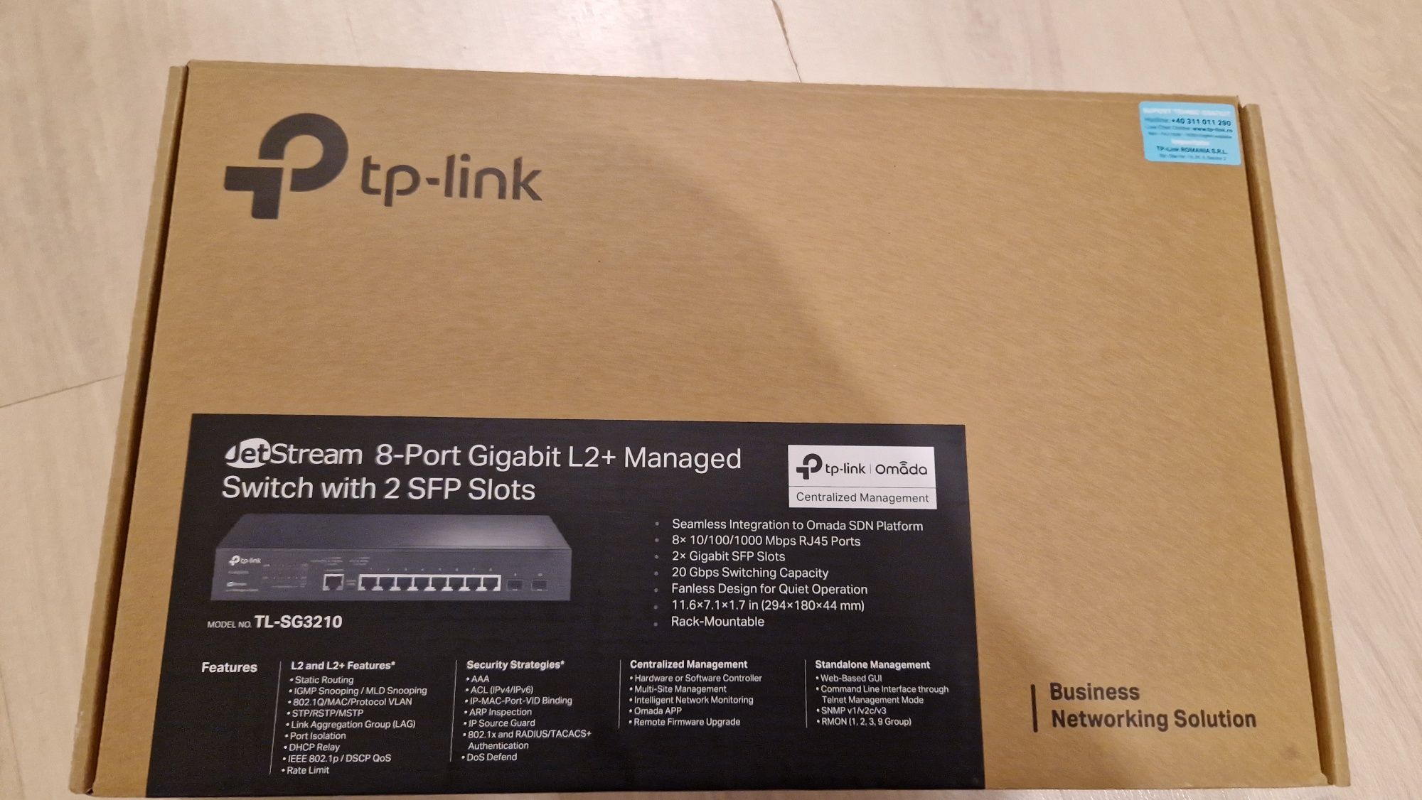 Switch TP-Link Omada TL-SG3210 L2+ 8 Port Managed