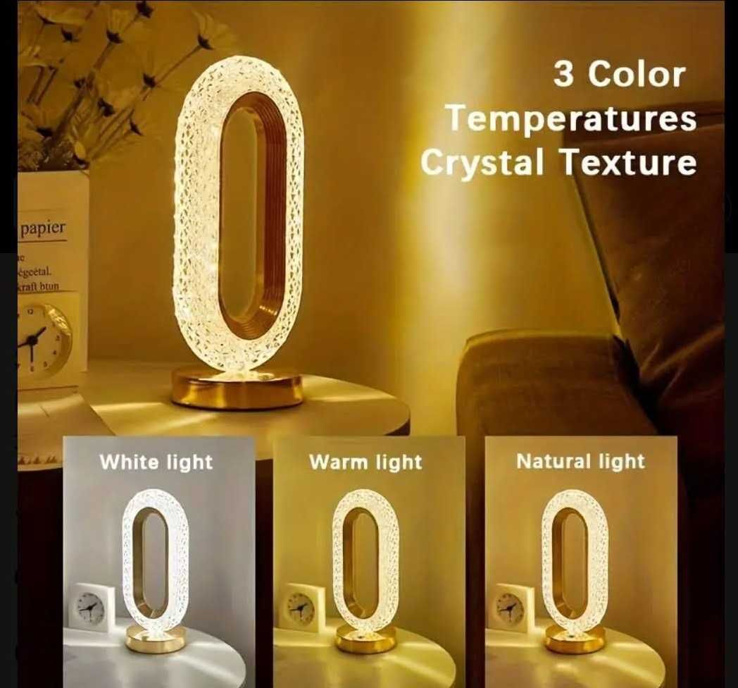 Veioza tip led lampa crystal dimonds noua in cutie