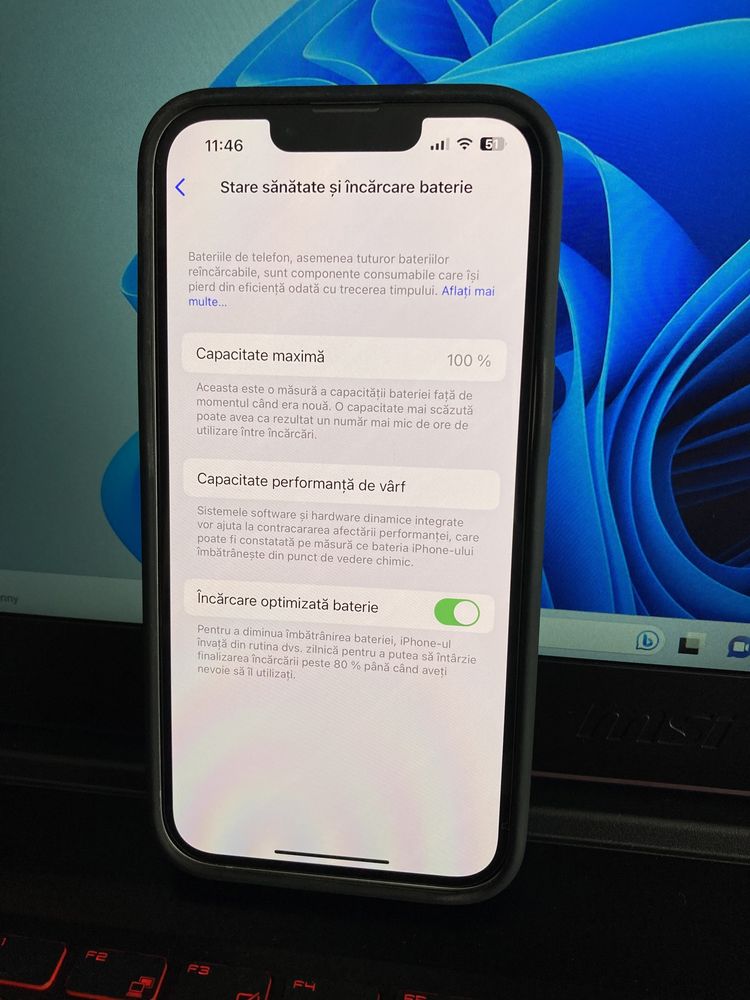 IPhone 14 baterie 100%