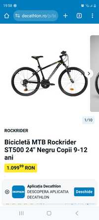 Bicicleta copii 24" Rockrider