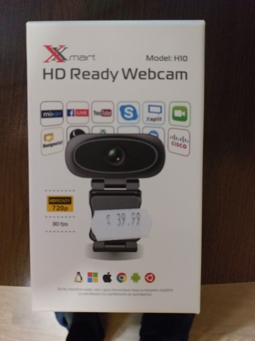 WebCam /Уебкамера 720p 30fps
