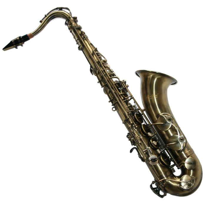 Saxofon Tenor VINTAGE ANTIK Karl Glaser® Bb (Si bemol) sax curbat NOU