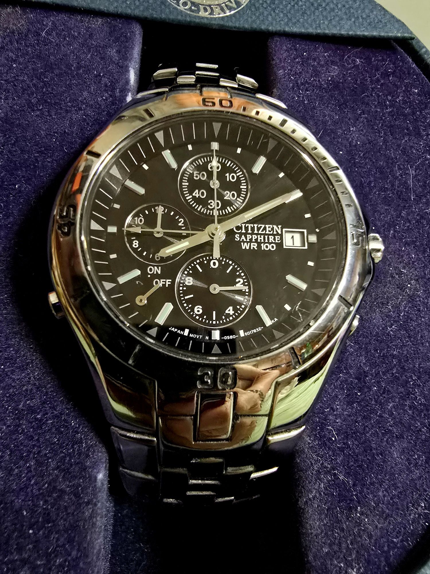 Citizen Marinaut Sapphire Crystal Chronograph + аларма