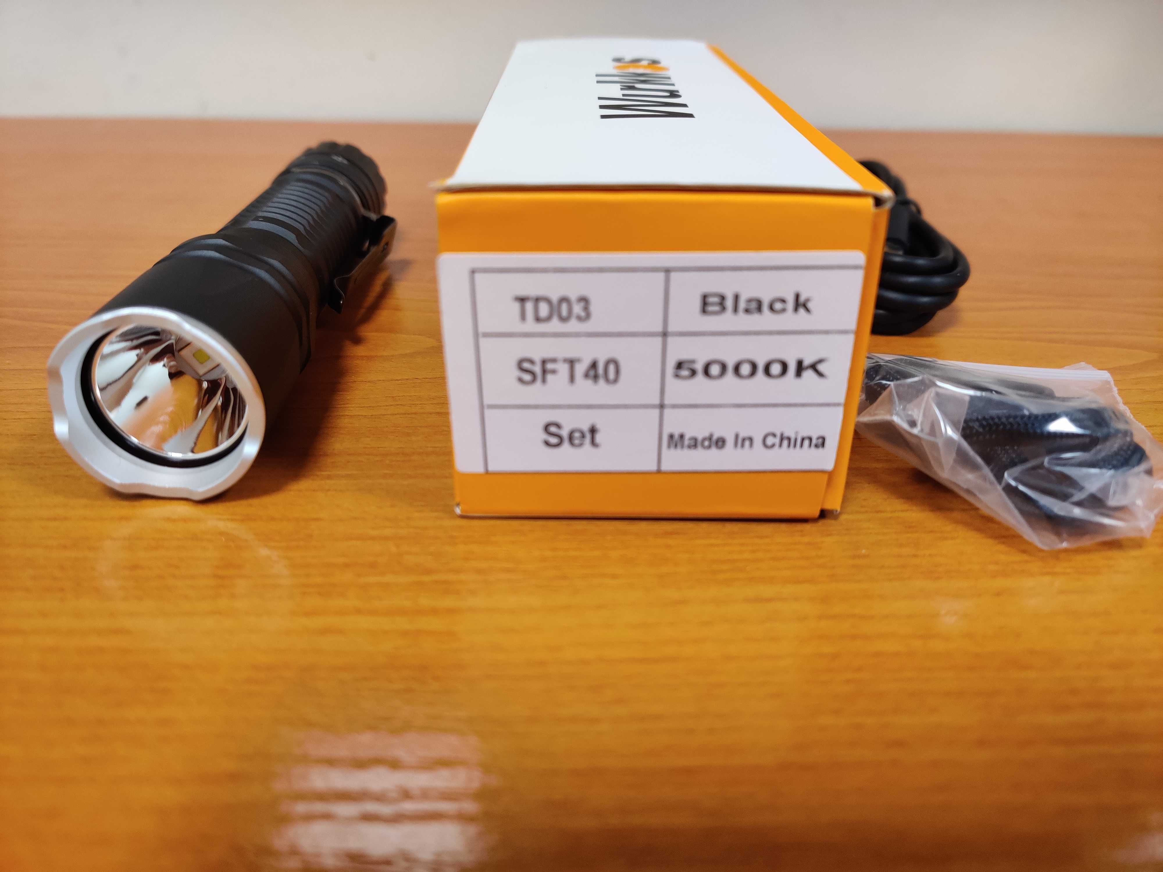 Фенер Wurkkos TD03, диод SFT40, 1800lm, 5000K
