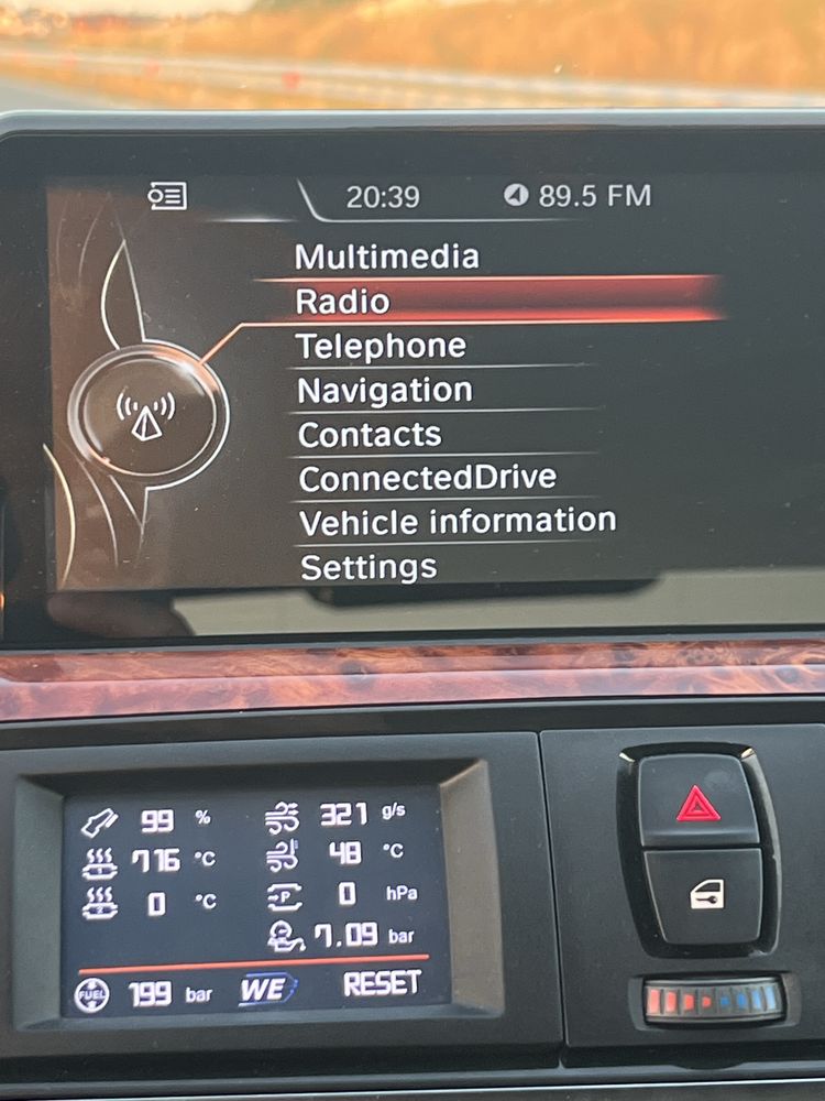 Data display bmw f30 f31 parametrii functionare
