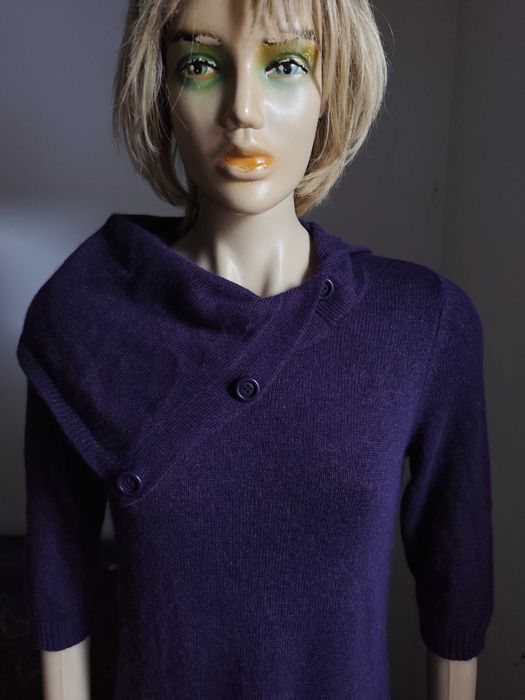 Rochie mov din lina si angora masura 38-40-Noua!