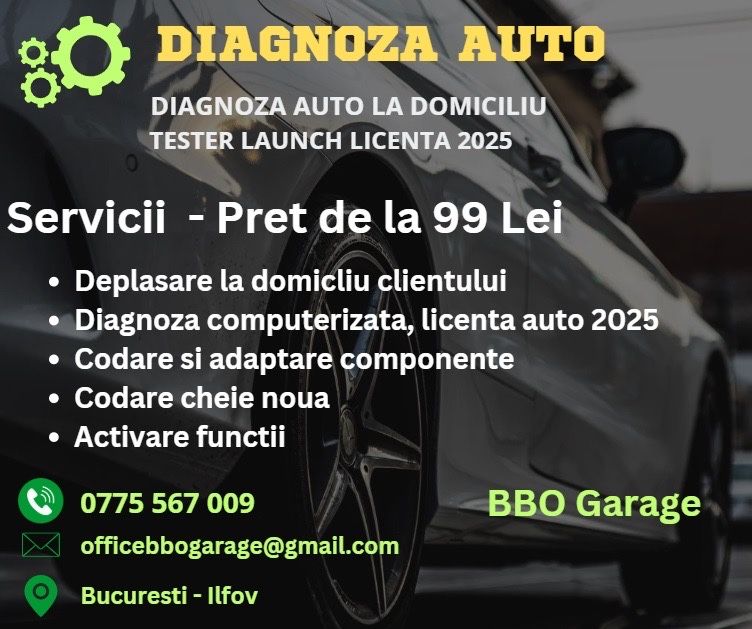 Diagnoza AUTO la DOMICILIU / Electrician Auto / Consiliere Achizitie A