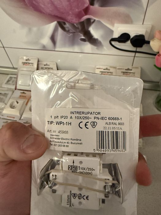 Intrerupatoare simple si duble+prize