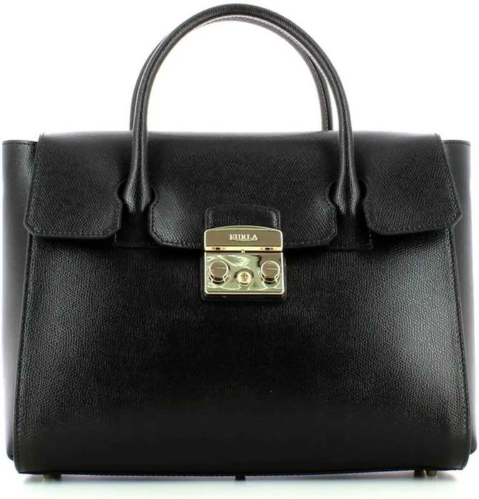 Furla Metropolis Medium Satchel Onyx 1 оригинална дамска чанта