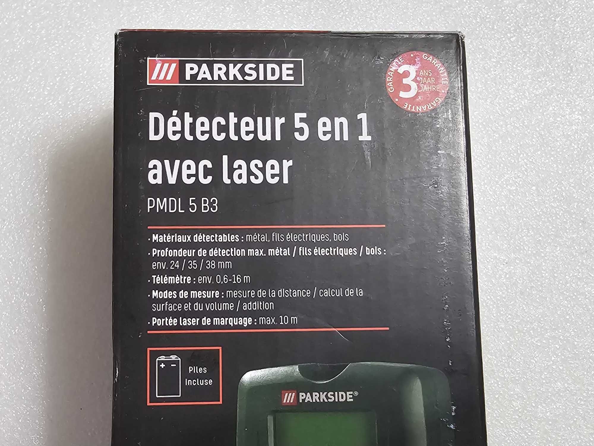 Detector multifunctional Parkside 5 în 1, ruleta laser 10m - poze