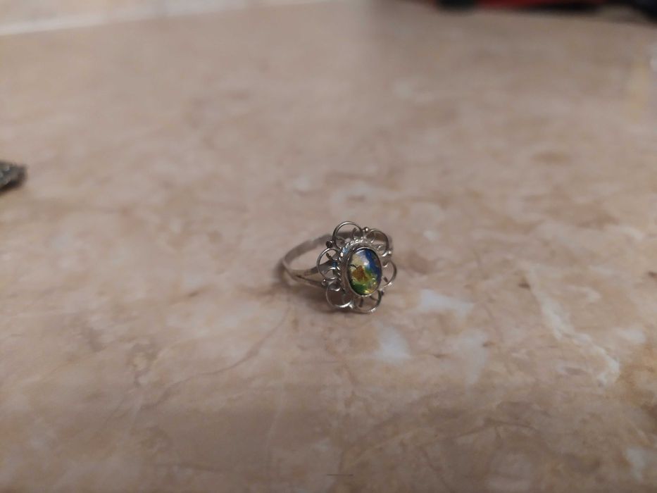 Сребърни пръстени с камък - винтидж, с печати, вижте снимките