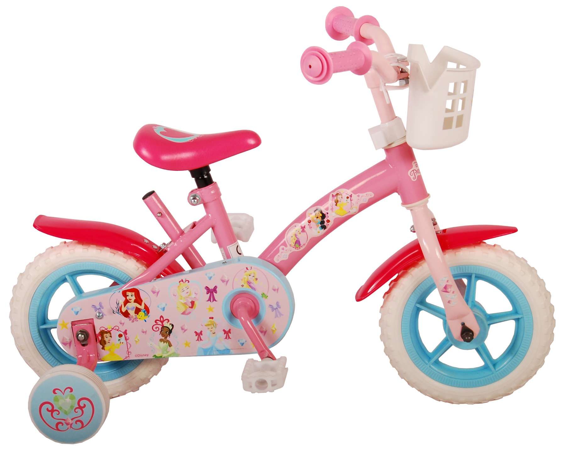 Bicicleta pentru copii Disney Princess, 10 inch, culoare roz, fara fra