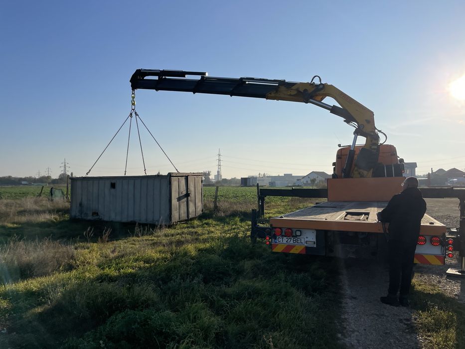 Inchiriem macara HIAB Constanta de 22 tone. Transport cu macara.