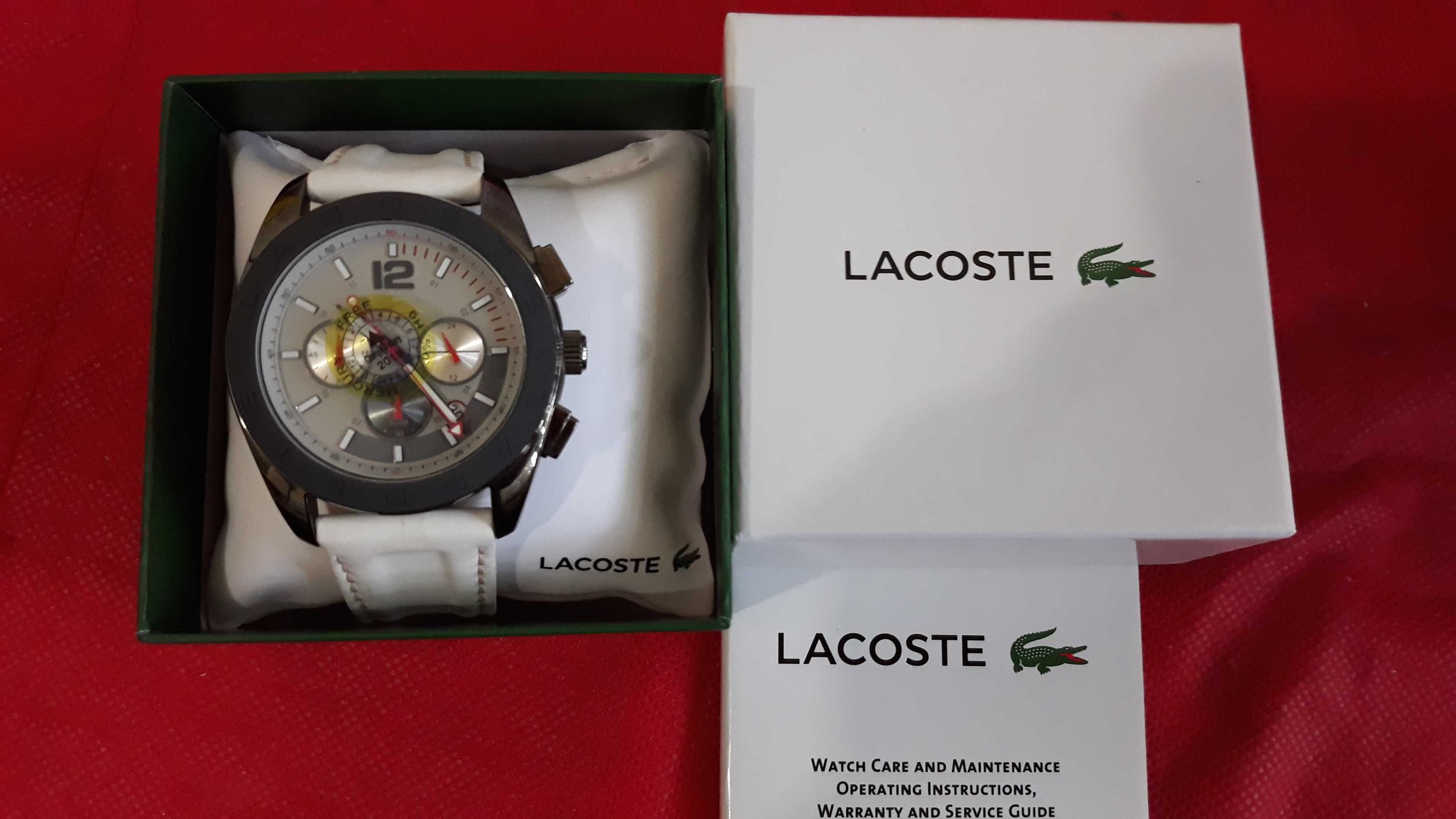 LaCOSTE cronograph, unisex, original, exclus Omega Zenith Rado Seiko