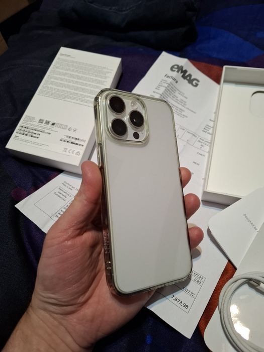 I iphone 15 pro max impecabil in garantie cu factura 08.2027
