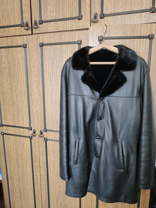 Продам мужскую дубленку и шапку