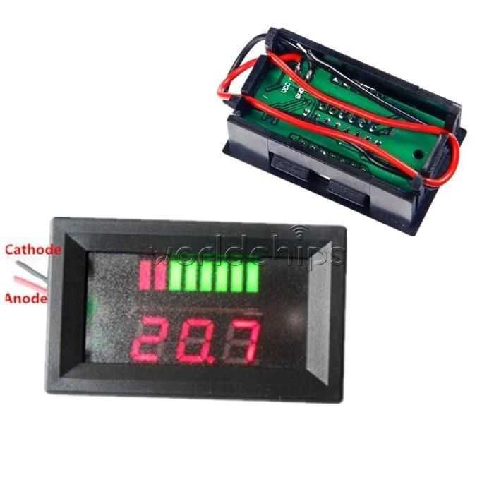 Indicator incarcare nivel baterie 12V voltmetru ( sau cu USB ) !