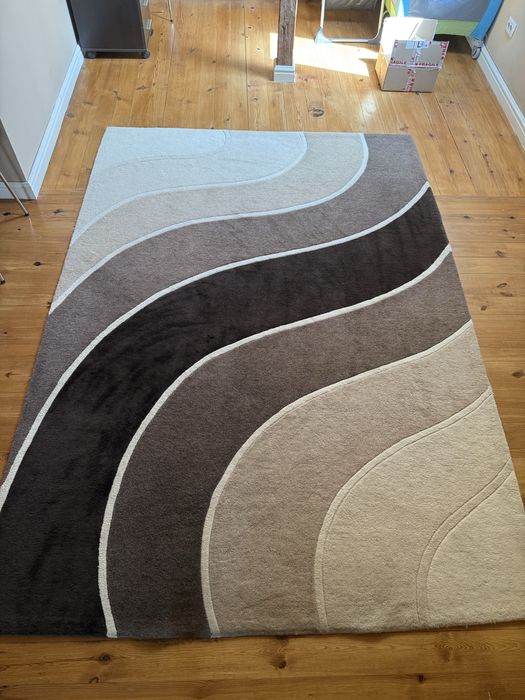 Covor mare linii abstracte