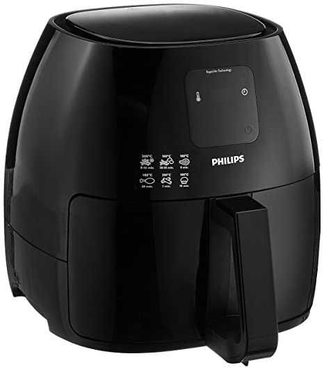 Фритюрник Philips Airfryer XL-1.2 кг, RapidAir, LCD Touchscreen, Черен