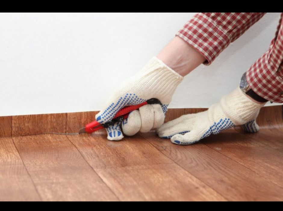 Настил линолеума