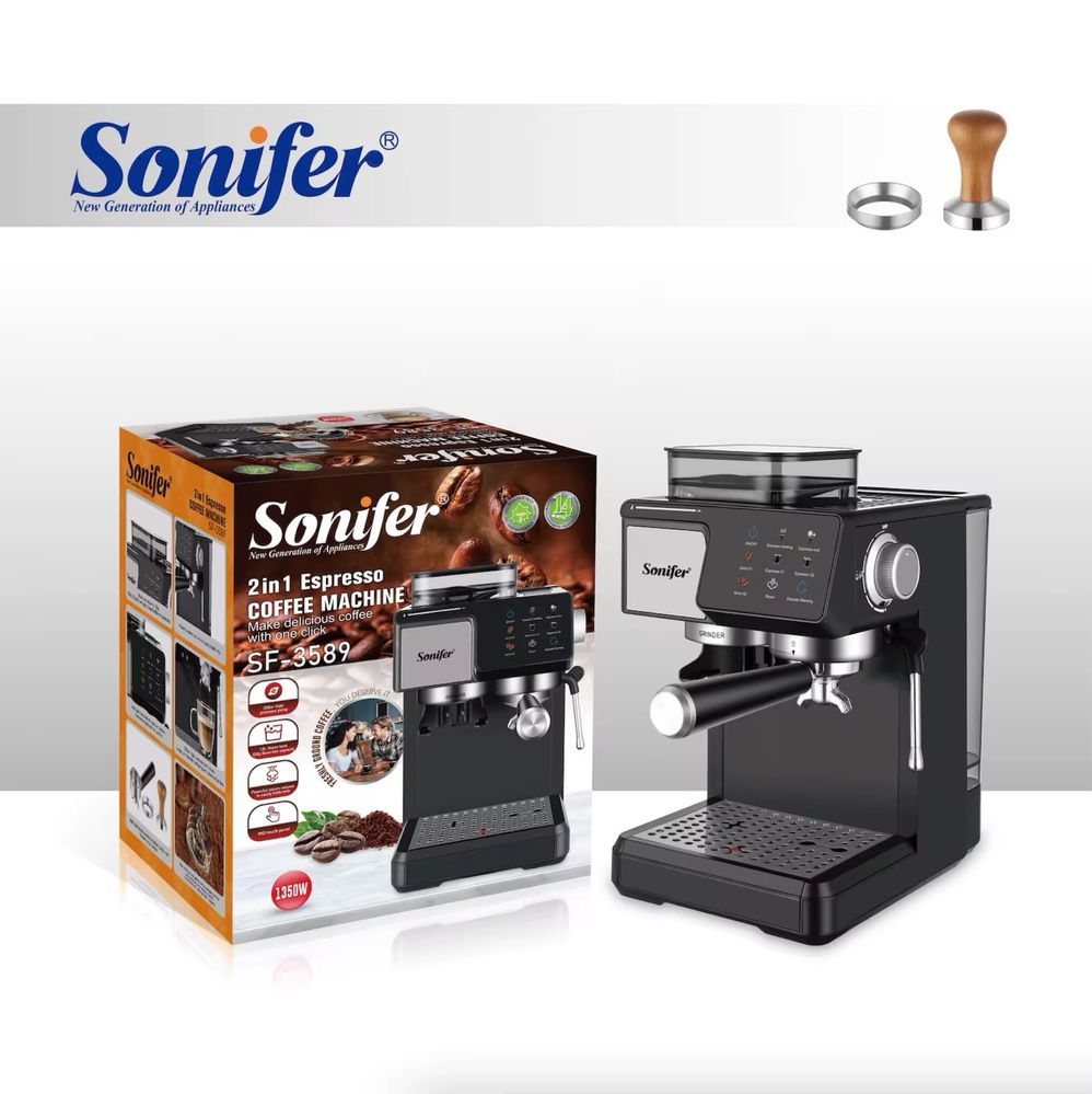 Полностью автоматическая кофеварка с кофемолкой Sonifer SF-3589