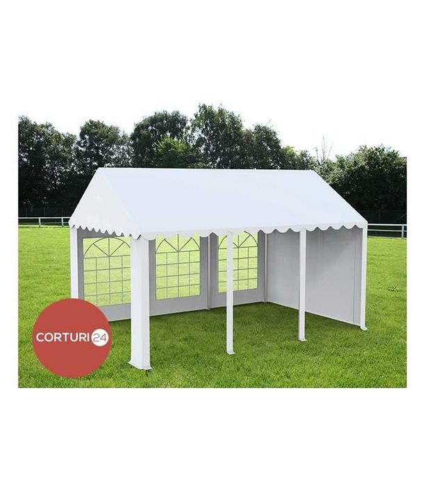 Cort Evenimente 3x6 m  ECONOMY, PVC alb, CORTURI24.RO