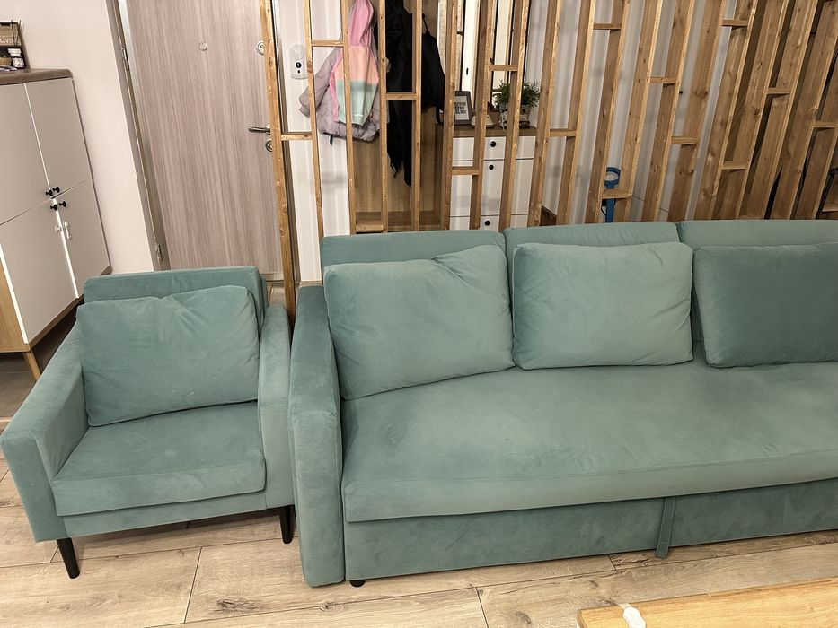 Set Canapea si fotoliu ikea fixa