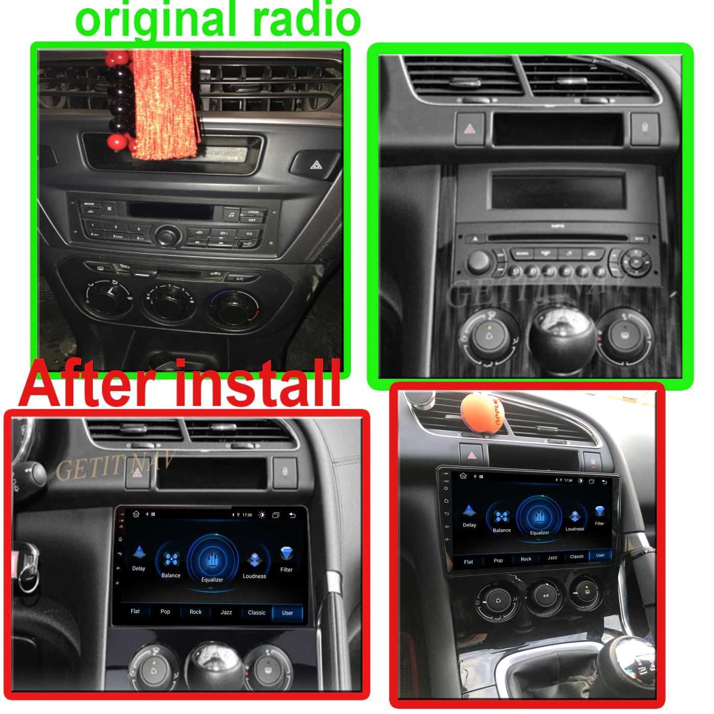 Navigatie Peugeot 3008/5008  Android  Bluetooth Wi-Fi Waze Radio