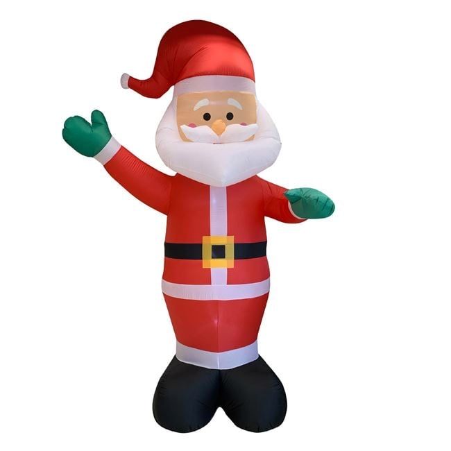 Коледна надуваема фигура Дядо коледа с осветление -5 LED лампички 3,6м