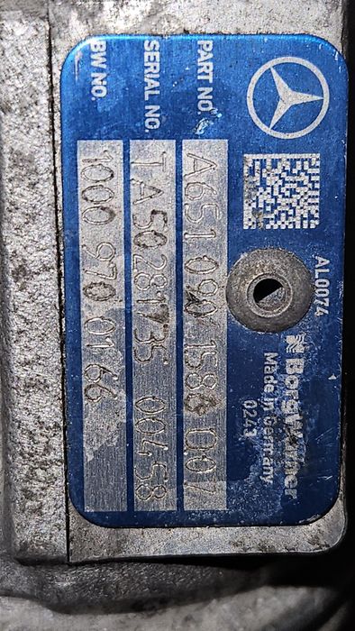 Битурбо за двигател М651