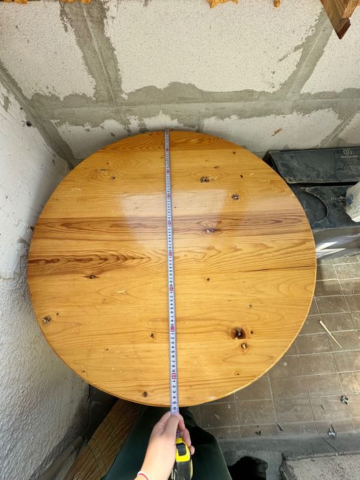 Огледало, дървена маса и закачалка от естествено дърво – гр. Пловдив