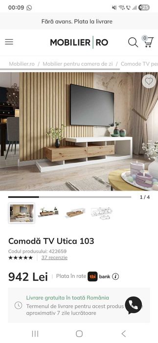 Comodă Tv, foarte puțin folosita