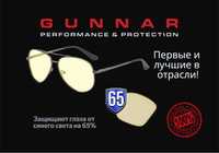 Компьютерные очки GUNNAR Maverick Amber Gunmetal 65%