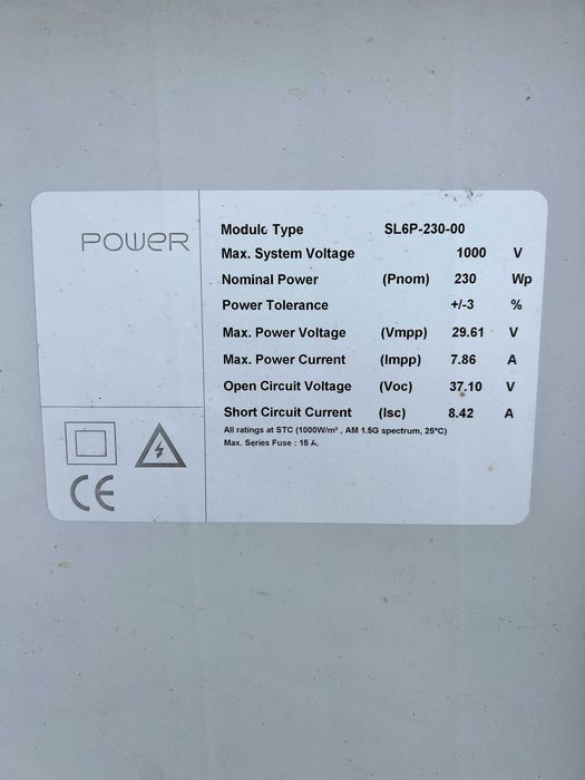 Слънчеви Панели / Фотоволтаици / Соларни Панели 230W