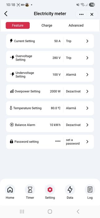 Contor electric SMART WIFI 220v 50A