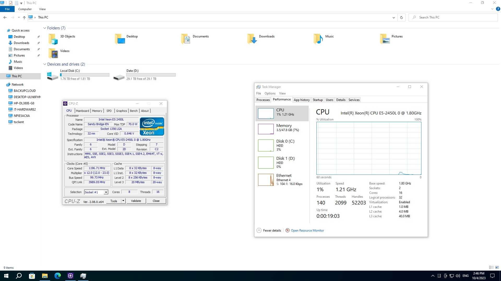 HP PROLIANT DL380E G8, 14xLFF, 2xIntel Xeon OctaCore  E5-2450L