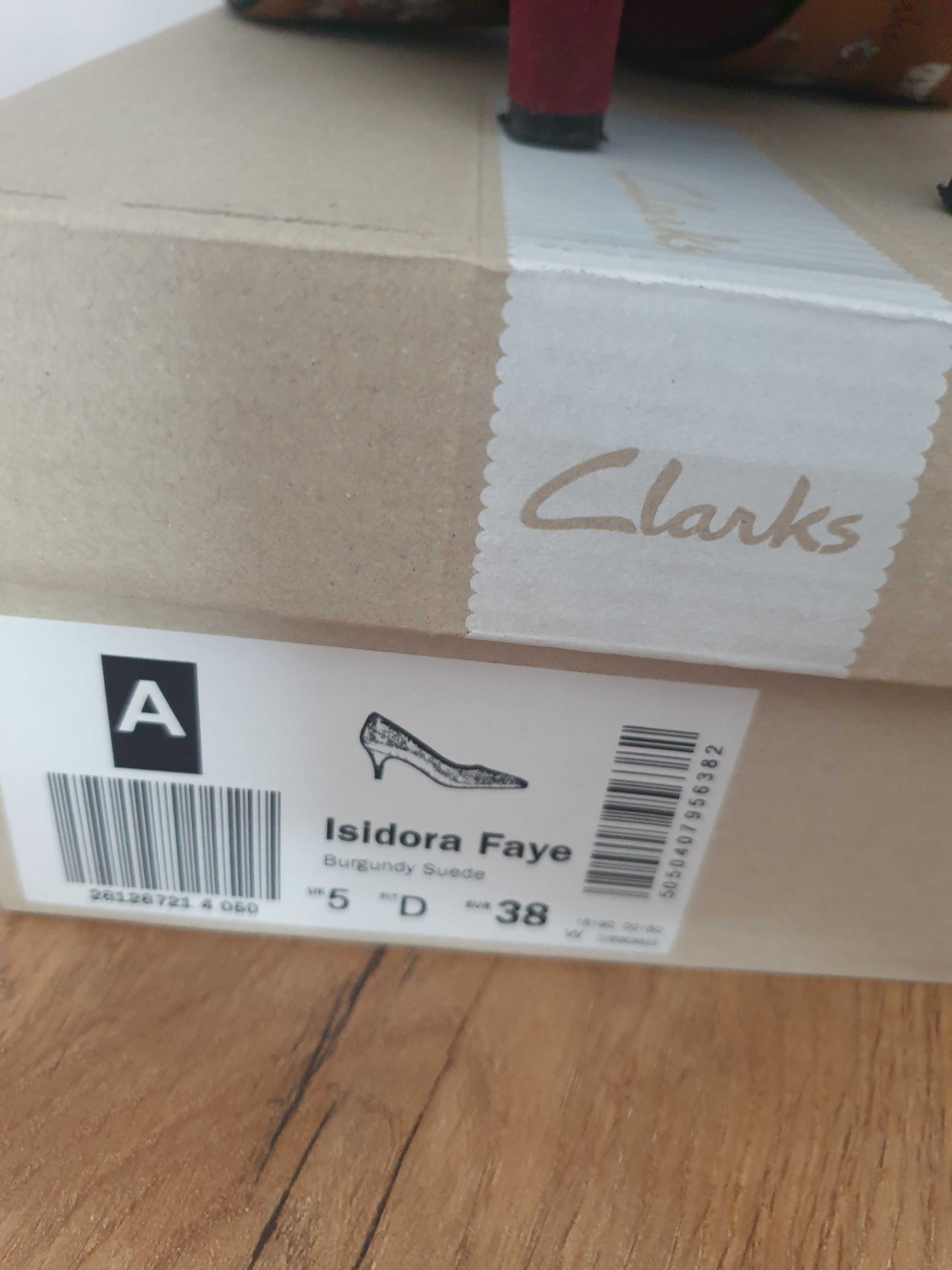 Pantofi piele intoarsa Clarks nr38