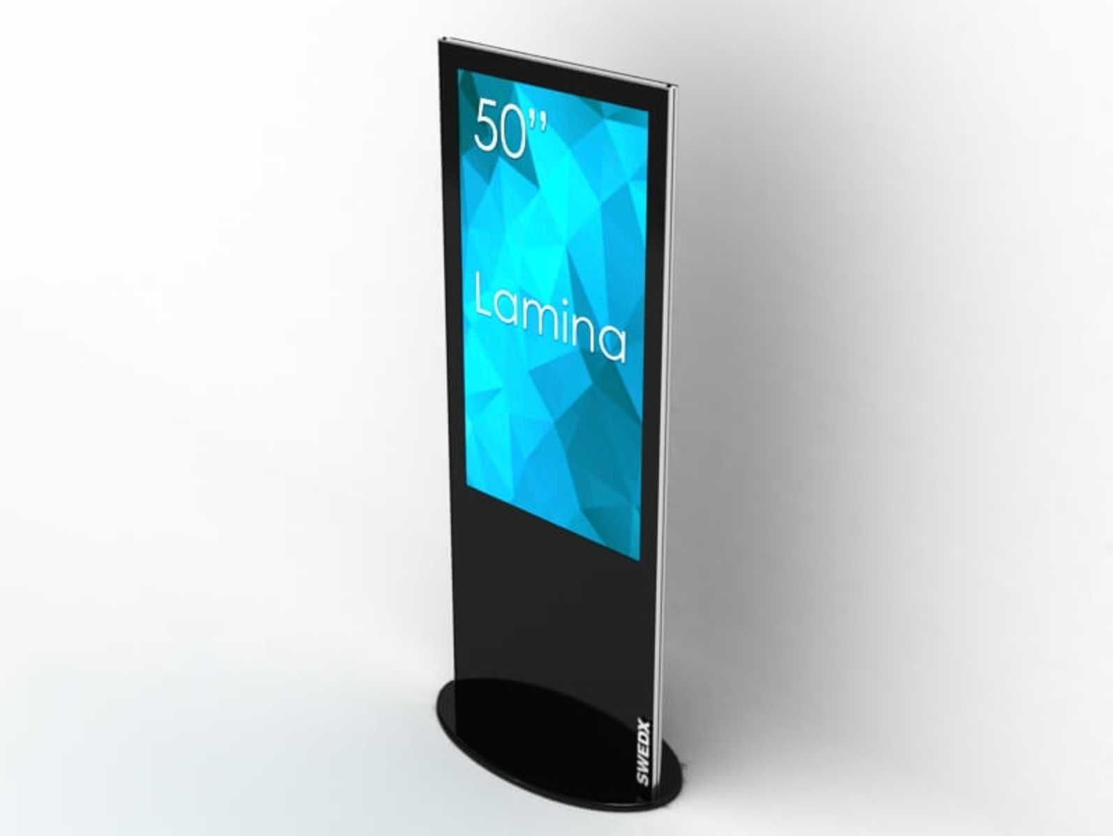 Stand Kiosk /Totem SWEDX Lamina 50" 4K, Touchscreen SWL-50K8-A2, Negru