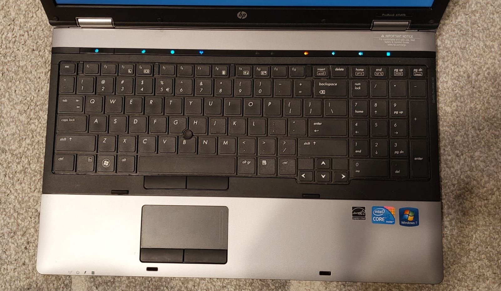 Laptop HP 6540b cu procesor I5 520M