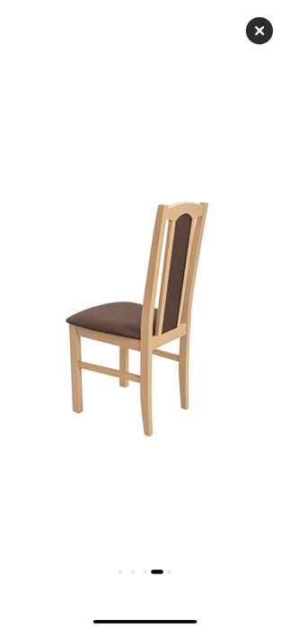 Scaun din lemn masiv de fag tapitat cu stofa S-37 Boss7 S6, sonoma