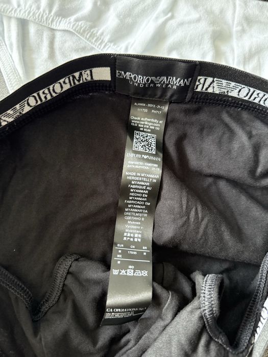 Emporio Armani set 2 chiloti alb-negru marimea M noi originali