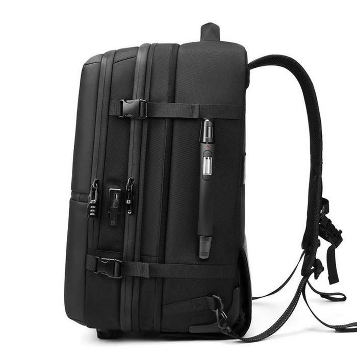 Rucsac Troler cu Vacum, Ghiozdan de Capacitate Mare, Sistem de Vidat