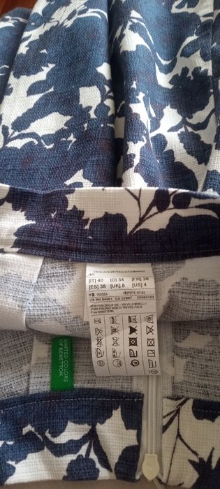 Fusta mini plisata Benetton S