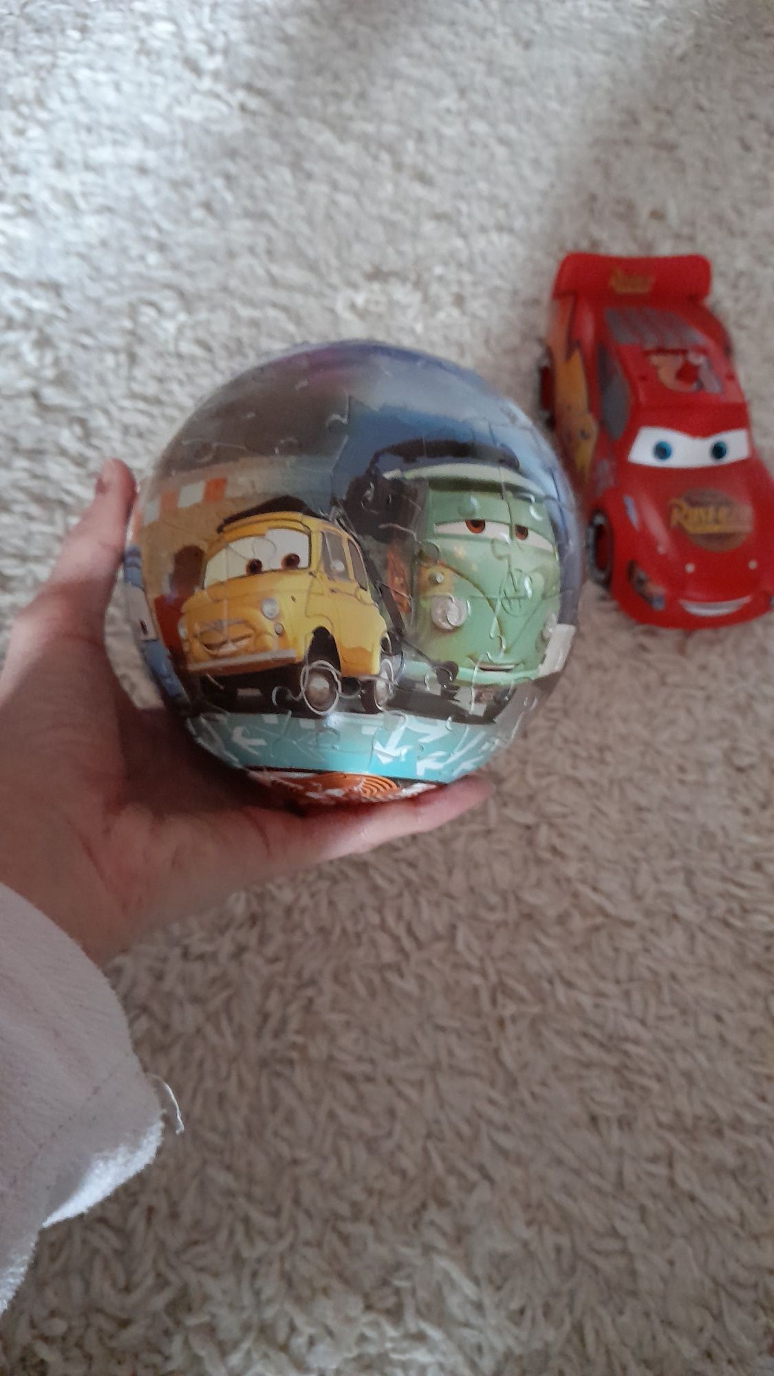 Fulger Mcqueen pușculiță cu sunete și puzzle minge