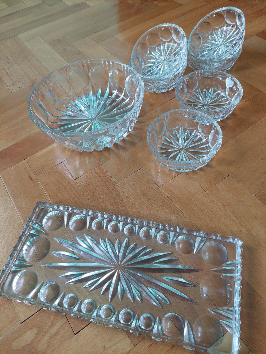 Set boluri cristal / set ceșcuțe și bomboniera